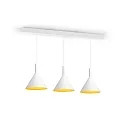 Wever & Ducré Pendelarmatuur SHIEK 3.0 zonder rozet, Dim-To-Warm, met open kabel IP20, goud mat, wit mat dimbaar