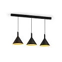 Wever & Ducré LED Design Pendant luminaire SHIEK 3.0, Ø 25.2cm, 11W 1800-2850K, CRi >90, dimmable, black gold