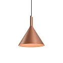 Pendelarmatuur SHIEK 3.0 zonder rozet, Dim-To-Warm, met open kabel IP20, koper geborsteld dimbaar