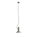 Pendant luminaire ROOMOR 1.0, E27, 600cm, cement grey, with shade 1.0, cement grey white