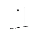 Pendelarmatuur TRACE CHANDELIER CEILING SUSP 1.0 IP20, zwart mat dimbaar