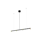Pendelarmatuur TRACE CHANDELIER CEILING SUSP 1.0 IP20, champagne, zwart mat dimbaar