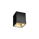 Downlight BOX MINI 1.0 hoekig, opbouwversie IP20, zwart mat dimbaar