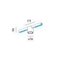 Wever & Ducré Railspots RAY ON STREX 1.0 IP20, brons dimbaar