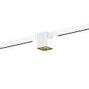 Spotlight op rail DOCUS MINI ON STREX 1.0 met adapter IP20, goud, wit mat 