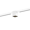 Spotlight op rail DOCUS MINI ON STREX 1.0 met adapter IP20, zwart mat, wit mat dimbaar
