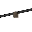 Spotlight op rail HEXO ON STREX 1.0 met adapter IP20, brons, zwart mat 