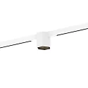 Spotlight op rail HEXO ON STREX 1.0 met adapter IP20, zwart mat, wit mat 