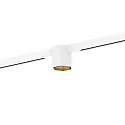 Spotlight op rail HEXO ON STREX 1.0 met adapter IP20, goud, wit mat 