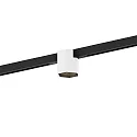 Spotlight op rail HEXO ON STREX 1.0 met adapter IP20, zwart mat, wit mat dimbaar
