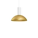 pendant luminaire ODREY CEILING SUSP 1.7 GU10 IP20, gold, white matt 