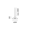 Wever & Ducré Pendelarmatuur ODREY CEILING SUSP 1.8 PAR16 GU10 IP20, goud, zwart mat 