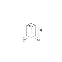 Wever & Ducré outdoor wall luminaire BOX MINI 1.0 GU10 IP20, gold dimmable