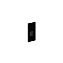 Wandinbouwarmatuur STRIPE WALL REC 0.4 IP20, zwart mat 