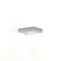 Wandarmatuur LEENS 1.0 - UP OR DOWN 1-vlams, met lensoptiek IP20, aluminium geborsteld dimbaar