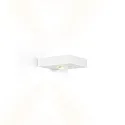 LED Wall luminaire LEENS 2.0, 2-sided, 2x 4W 3000K, CRi >90, dimmable, white
