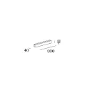Wever & Ducré Wand- en plafondarmatuur MIRBI LONG 1.0 IP44, wit dimbaar