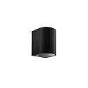 Wandarmatuur TRACE WALL SURF 1.0 IP20, zwart mat dimbaar