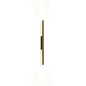 Wandarmatuur TRACE SLIM WALL SURF 1.0 IP20, champagne, zwart mat dimbaar