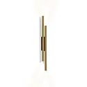 Wandarmatuur TRACE SLIM WALL SURF 2.0 IP20, champagne, zwart mat dimbaar