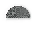 Verblinding TAPIS 2.1 halfrond, mechanisch, grijs, marmer