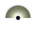 Wandarmatuur TAPIS WALL SURF 2.0 IP20, jade dimbaar