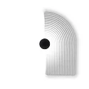 Wandarmatuur TAPIS WALL SURF 3.0 IP20, wit dimbaar