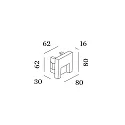 Wever & Ducré staircase luminaire RETO 0.8 down, square, asymmetrical IP20, champagner dimmable