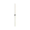 Wandarmatuur FINLIN WALL SURF 2.0 IP20, champagne, zwart mat dimbaar