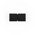 wall luminaire CG SQUARE 2P SMALL G9 IP20, black matt