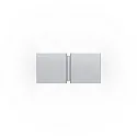 wall luminaire CG SQUARE 2P SMALL G9 IP20, brushed aluminium
