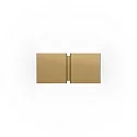 wall luminaire CG SQUARE 2P SMALL G9 IP20, champagner