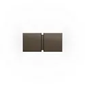 wall luminaire CG SQUARE 2P SMALL G9 IP20, bronze