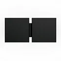 wall luminaire CG SQUARE 2G BIG E27 IP20, black matt