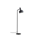 Staande lamp ROOMOR FLOOR 1.2 - PAR16 / SHADE 2.0 met schakelaar, met stekker, instelbaar GU10 IP20, mat, gitzwart 