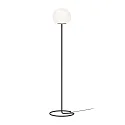Staande lamp DRO FLOOR 3.0 - 165CM met schakelaar, met snoerdimmer E27 IP20, opaalwit, zwart mat dimbaar