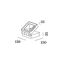 Wever & Ducré Buitenspot X-BEAM 1.0 kantelbaar IP65, donkergrijs dimbaar