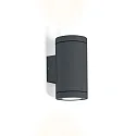 Wandarmatuur voor buitenshuis TUBE WALL 2.0 PAR16 up / down, cilindrisch GU10 IP65, antraciet