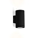 Wandarmatuur voor buitenshuis TUBE WALL 2.0 LED PHASE up / down, tweezijdig IP65, zwart dimbaar