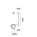 gorund spike luminaire POLA 2.0 - 24V PLUG&PLAY with plug, on/off, Plug&Play IP65, bronze, mat 
