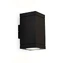 Wandarmatuur voor buitenshuis TUBE CARRÉ WALL 2.0 PAR16 up / down, tweezijdig GU10 IP65, zwart