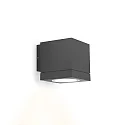 Wandarmatuur voor buitenshuis TUBE CARRÉ WALL 1.0 LED PHASE eenzijdig IP65, antraciet dimbaar