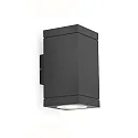 Wandarmatuur voor buitenshuis TUBE CARRÉ WALL 2.0 LED PHASE up / down, tweezijdig IP65, antraciet dimbaar