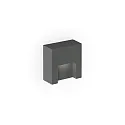 Wandarmatuur voor buitenshuis RETO WALL SURFACE OUTDOOR 0.8 hoekig IP65, antraciet dimbaar