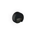Wandarmatuur voor buitenshuis RETO ROUND WALL SURFACE OUTDOOR 0.8 rond IP65, zwart mat dimbaar