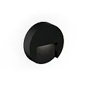 Wandarmatuur voor buitenshuis RETO ROUND WALL SURFACE OUTDOOR 1.3 rond IP65, zwart mat dimbaar