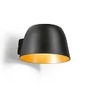 Wandarmatuur voor buitenshuis SWAM 1.0 IP65, goud, zwart dimbaar