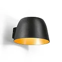 Wandarmatuur voor buitenshuis SWAM 1.1 IP65, goud, zwart dimbaar