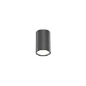 Outdoor LED Ceiling luminaire TRAM ROUND 1.0, IP65, round, 6W 3000K 36°, CRi >90, dimmable, black