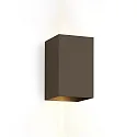 Wandarmatuur voor buitenshuis BOX 4.0 up down, instelbaar IP65, brons dimbaar
